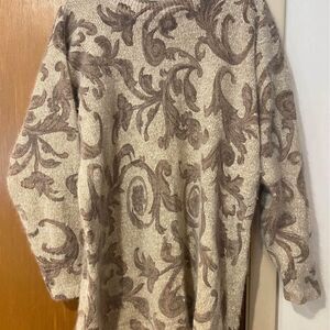Womens Vintage 80s Sweater Silk Nylon And Angora Size Large
